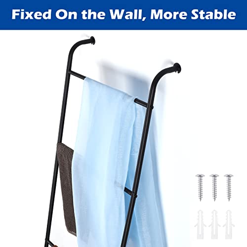 Blanket Ladder Decorative Towel Rack Holder for Bathroom