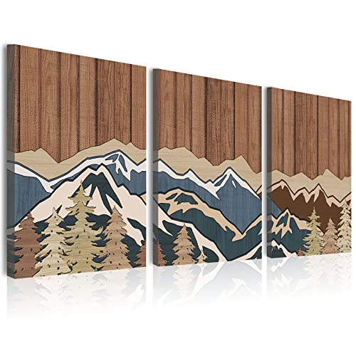 Framed Mountain Canvas Wall Art