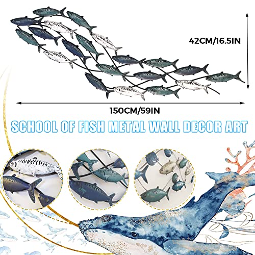 Metal Fish Wall Art Decor