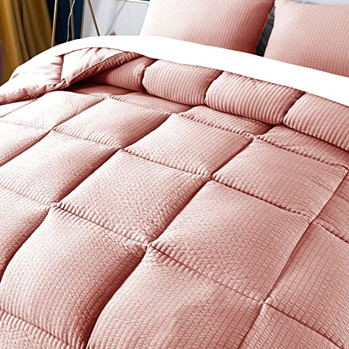 Winter Warmth Quilted Comforter Set Twin with 1 Pillow Sham