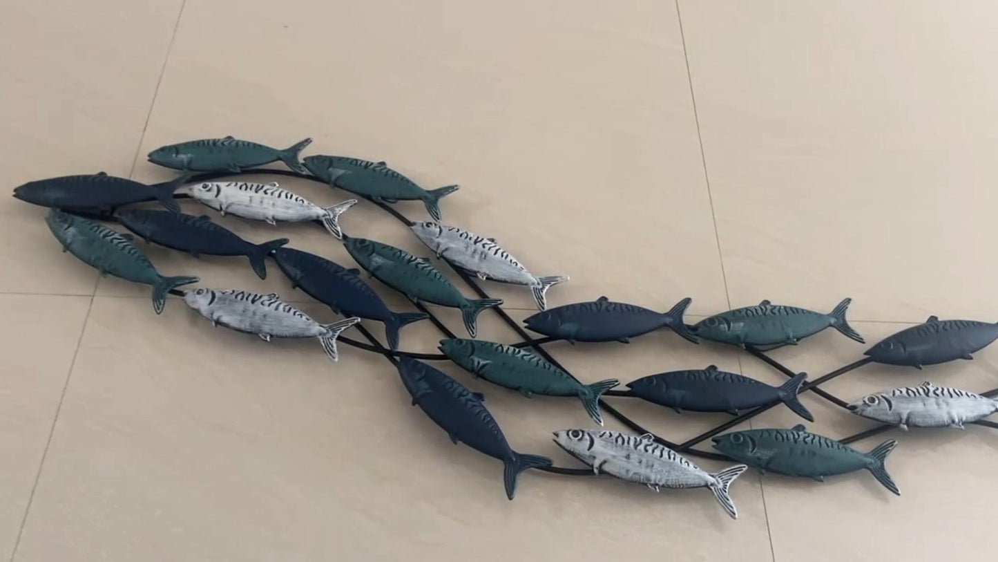 Metal Fish Wall Art Decor